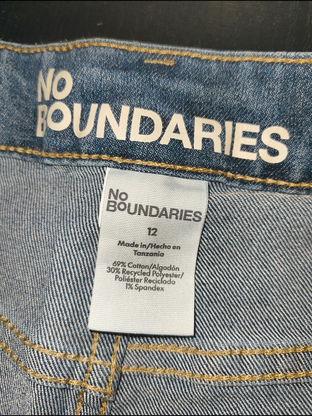 No Boundaries Blue Flare Jeans - Light Wash - Picture 2 of 3